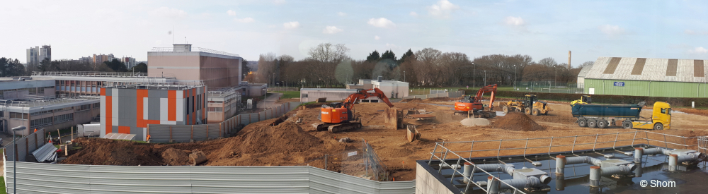 Chantier du nouveau bâtiment du Shom à Brest